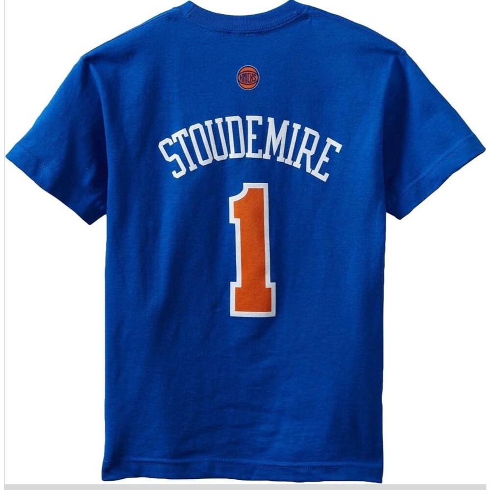 NBA AMAR'E STOUDEMIRE No. 1 NEW YORK KNICKS Youth 8-20 Short Sleeve T-Shirt NEW